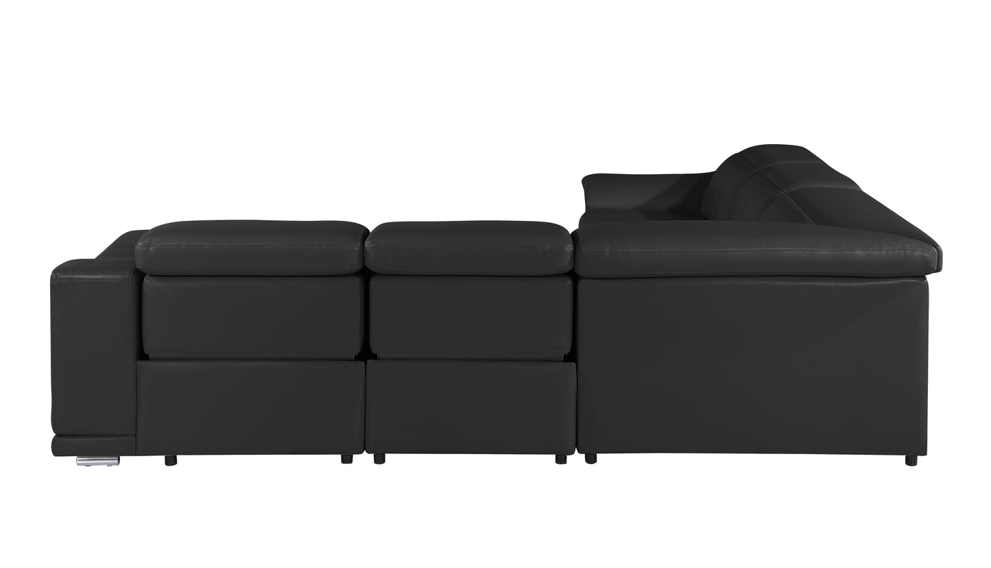 Atlas Power Reclining Sectional – Black