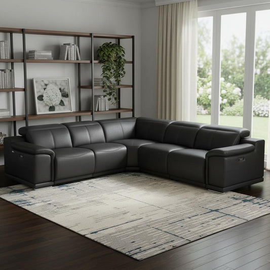 Atlas Power Reclining Sectional – Black