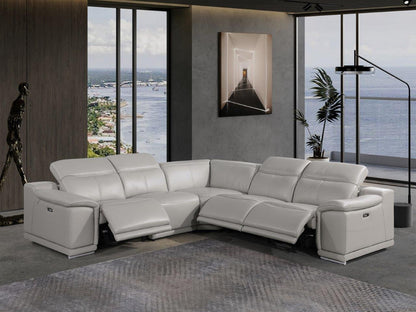 Atlas Power Reclining Sectional – Light Gray
