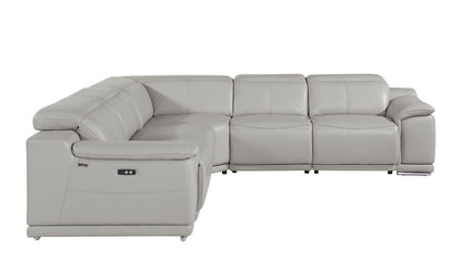 Atlas Power Reclining Sectional – Light Gray