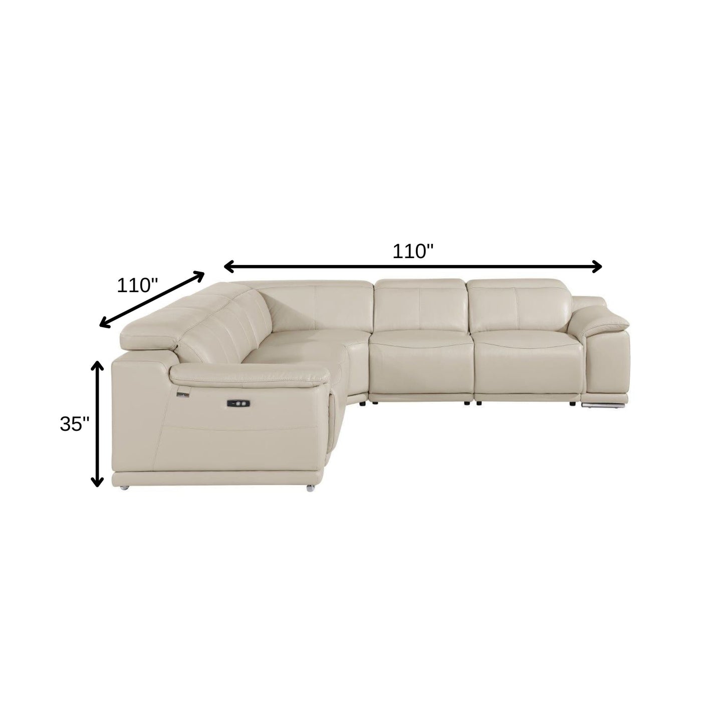 Atlas Power Reclining Sectional – Beige