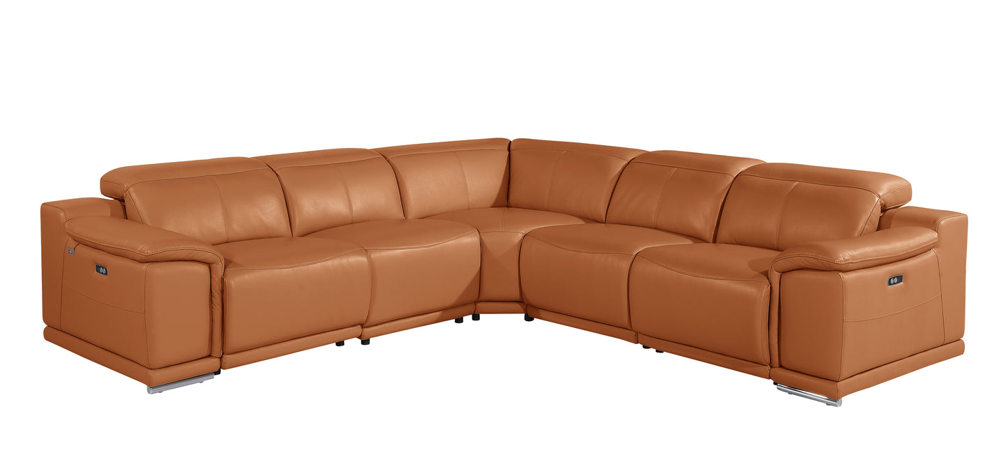 Atlas Power Reclining Sectional – Camel