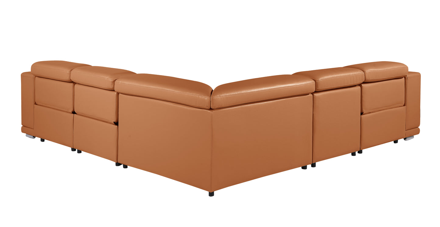Atlas Power Reclining Sectional – Camel
