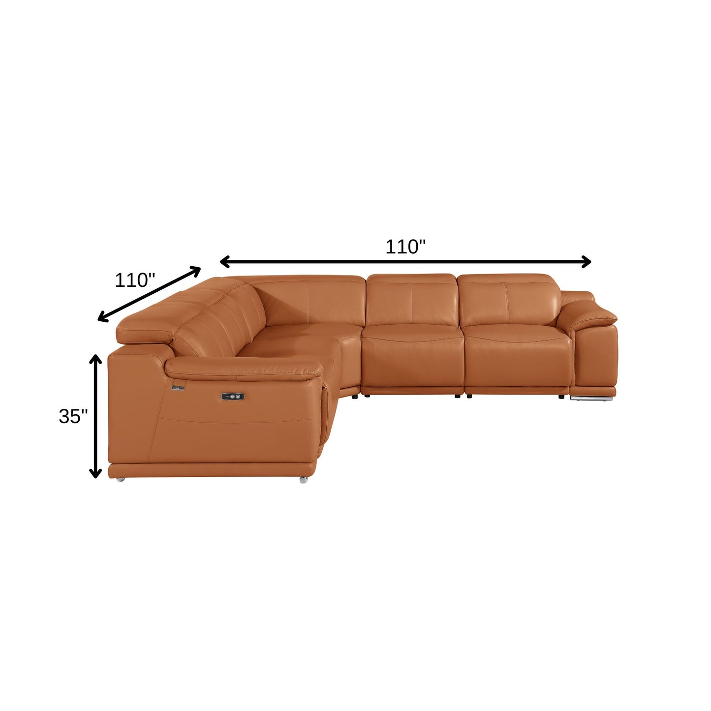 Atlas Power Reclining Sectional – Camel