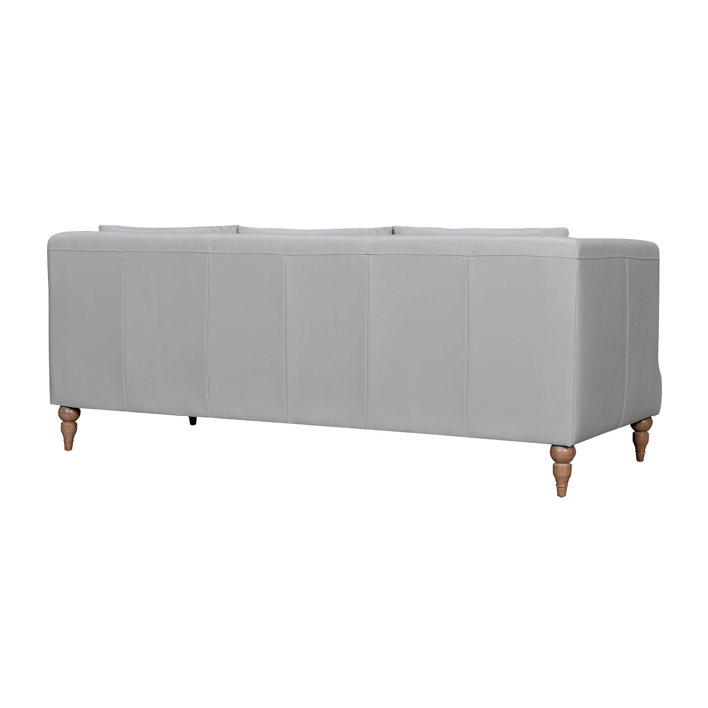 The Ravello – Gray Leather Sofa