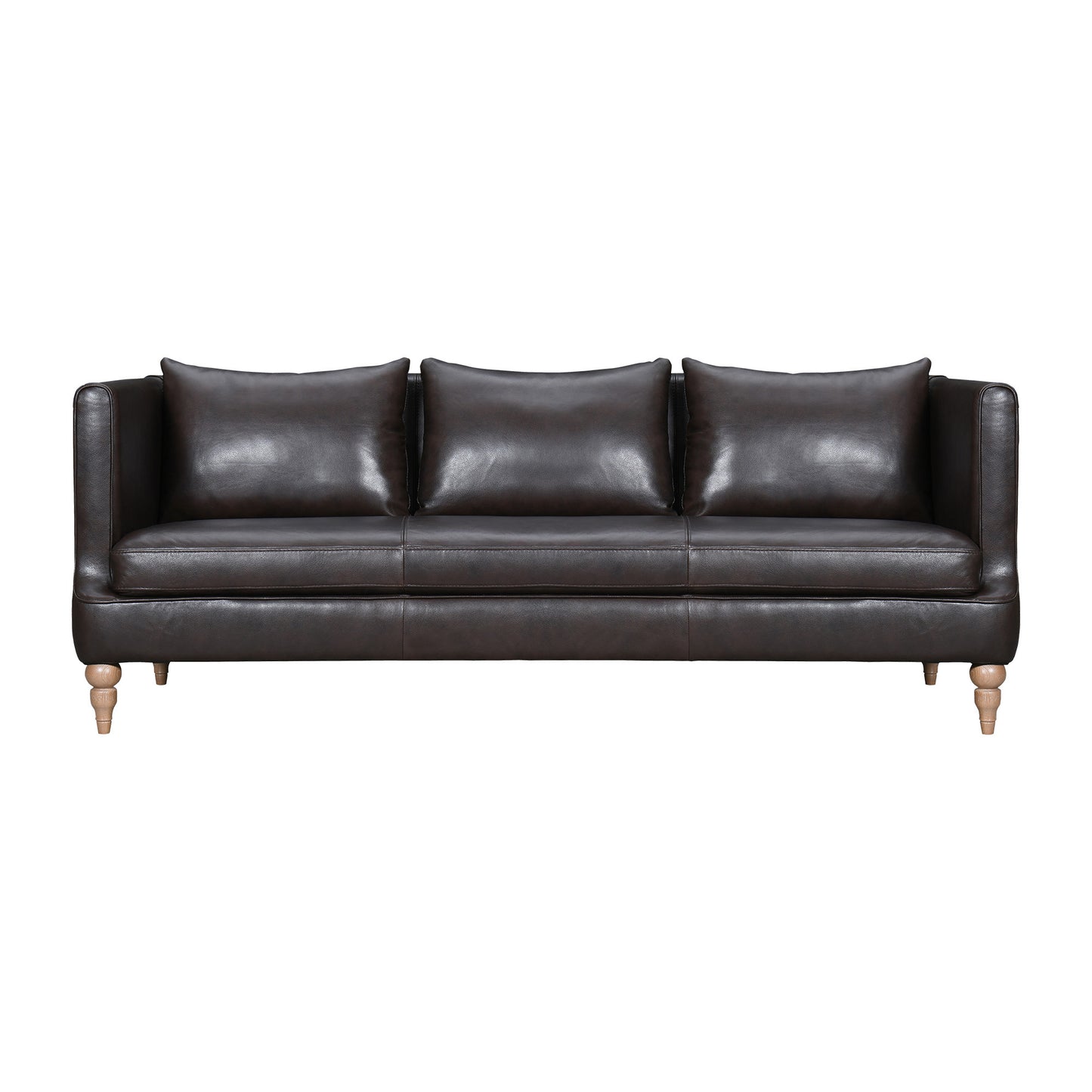 The Corvane – Dark Brown Leather Sofa