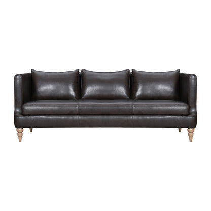 The Corvane – Dark Brown Leather Sofa