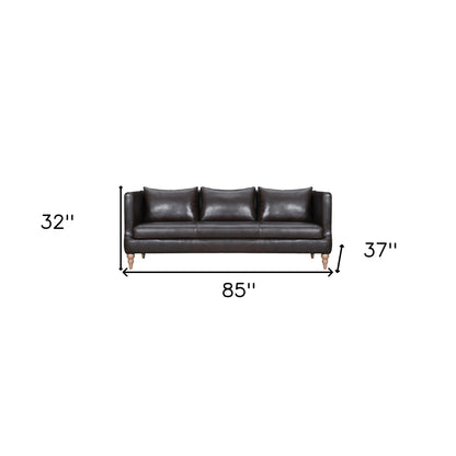 The Corvane – Dark Brown Leather Sofa