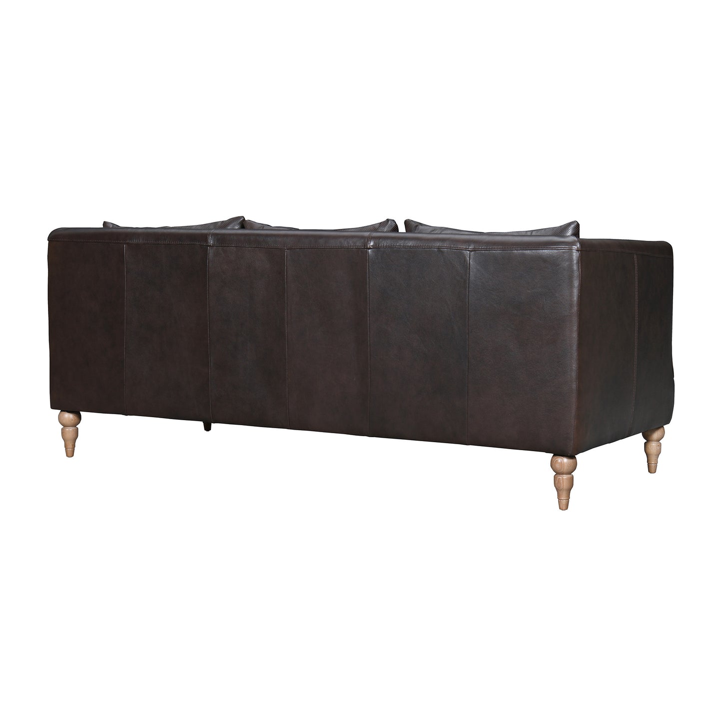The Corvane – Dark Brown Leather Sofa