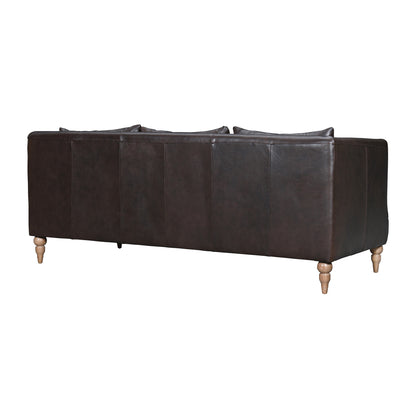 The Corvane – Dark Brown Leather Sofa