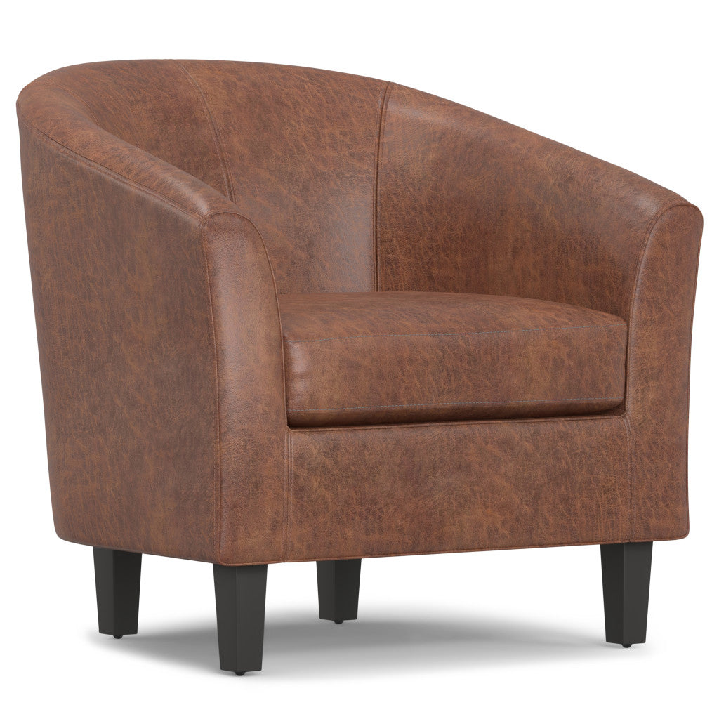 The Dalton – Brown Leather Arm Chair