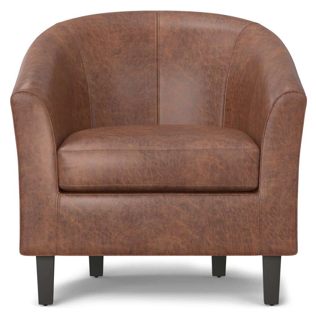 The Dalton – Brown Leather Arm Chair