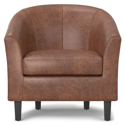 The Dalton – Brown Leather Arm Chair
