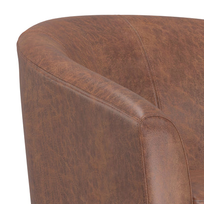 The Dalton – Brown Leather Arm Chair