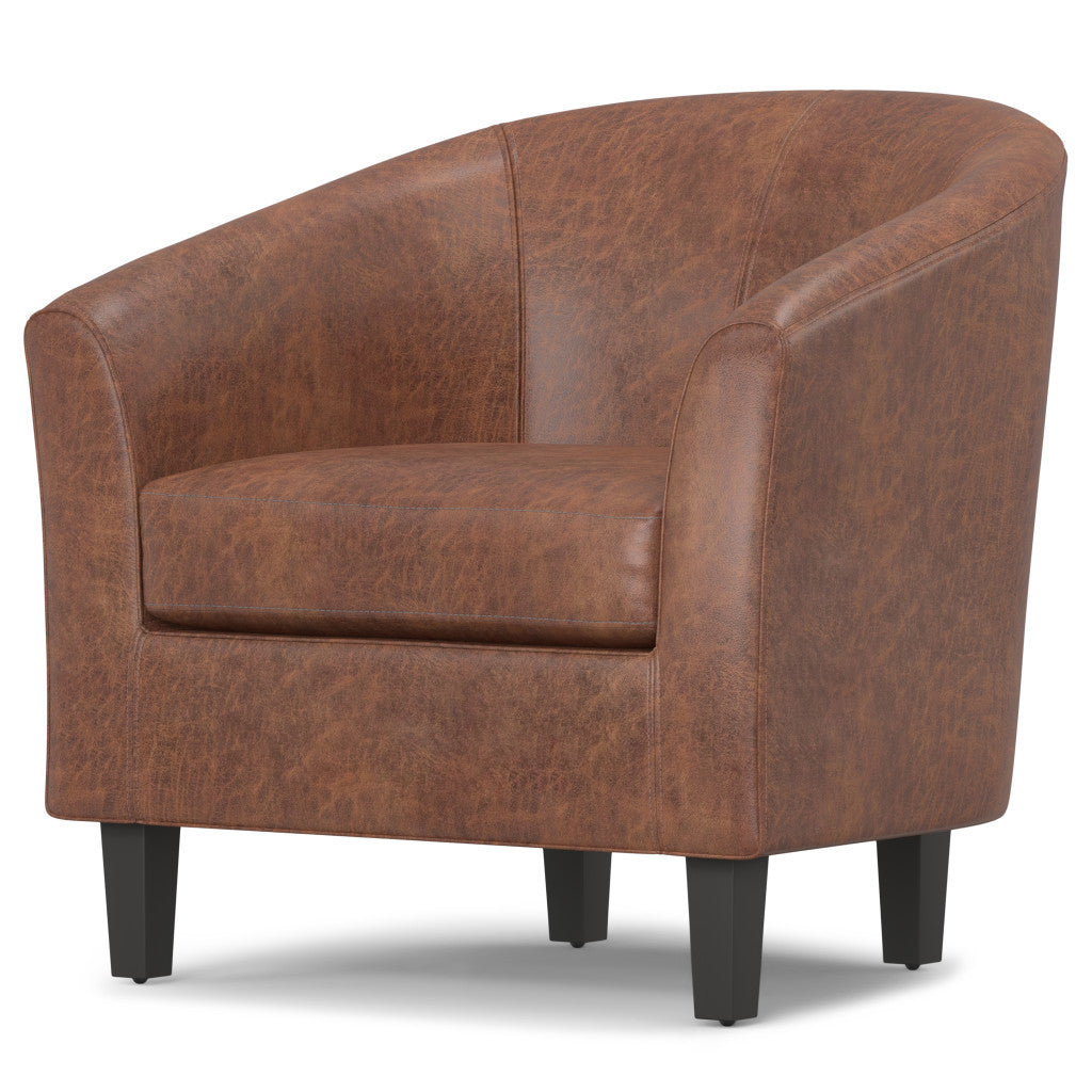 The Dalton – Brown Leather Arm Chair