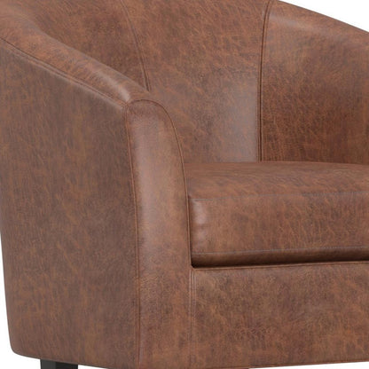 The Dalton – Brown Leather Arm Chair