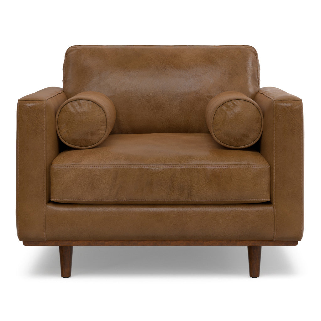 The Brookhaven – Brown Leather Arm Chair