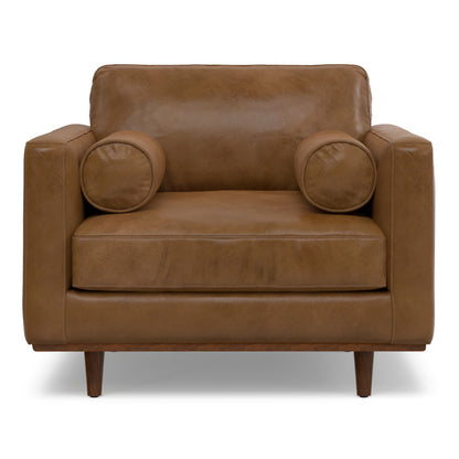The Brookhaven – Brown Leather Arm Chair