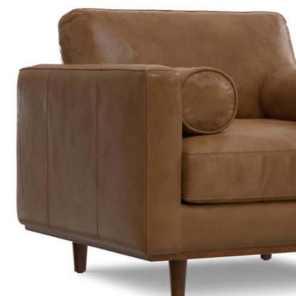 The Brookhaven – Brown Leather Arm Chair