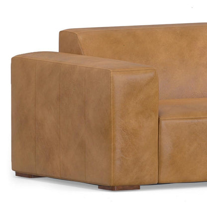 Lennox Leather Sofa with Ottoman – Sienna