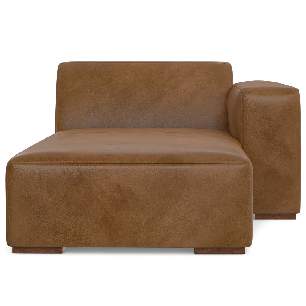 Comstock Leather Arm Chair – Brown