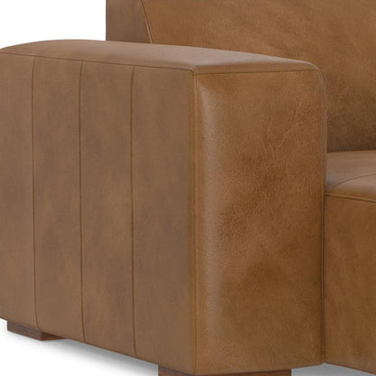 Comstock Leather Arm Chair – Brown