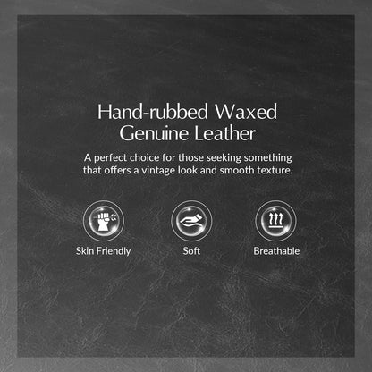 Smelda Genuine Leather Swivel Rocker Chair – Black Tufted Club Chair