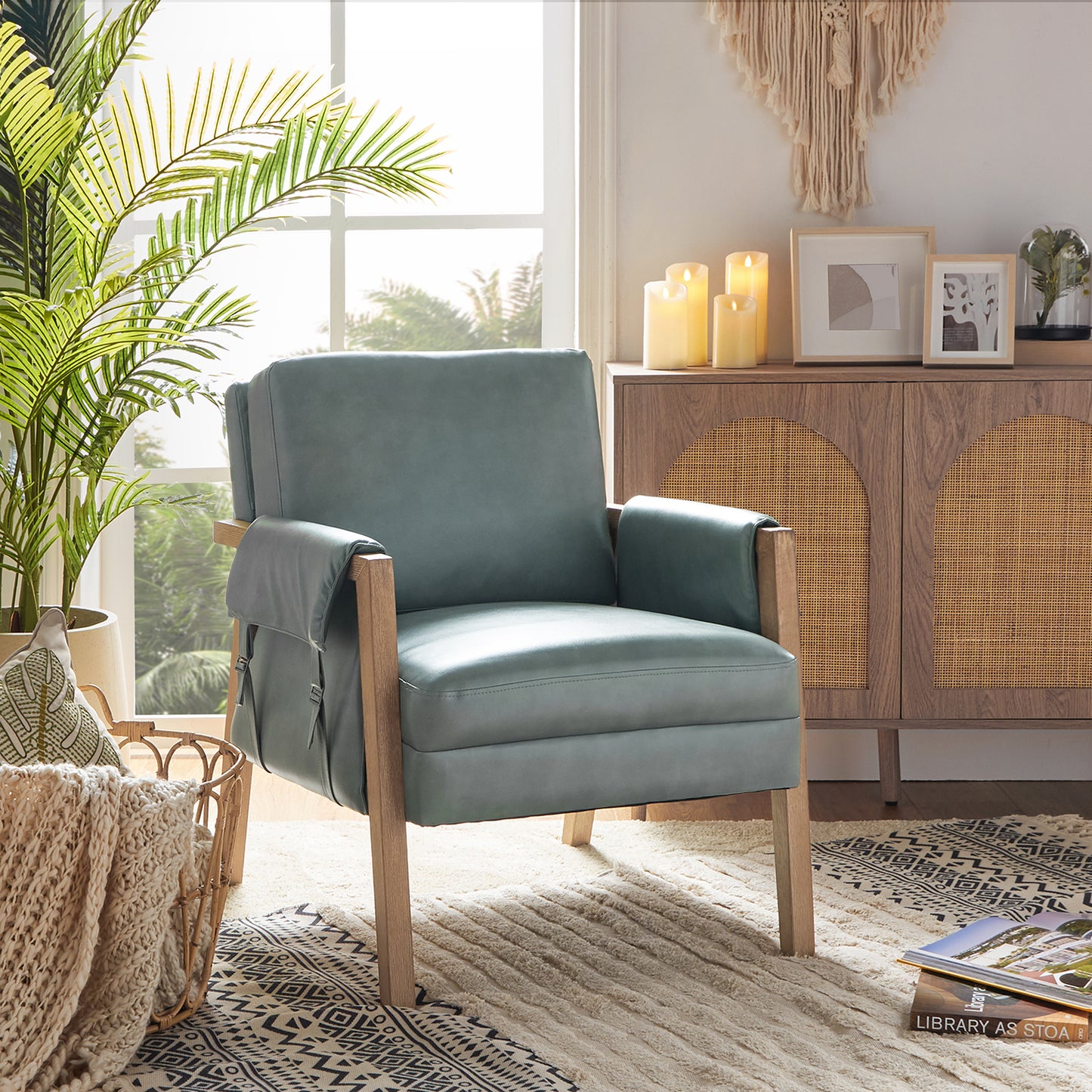 Kirsten Armchair – Sage Farmhouse Accent Chair