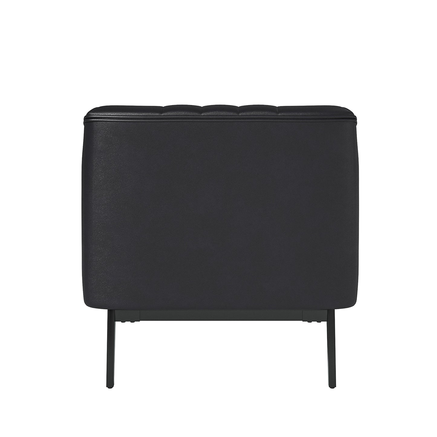 Alfons Chair – Black Channel-Tufted Accent Chair