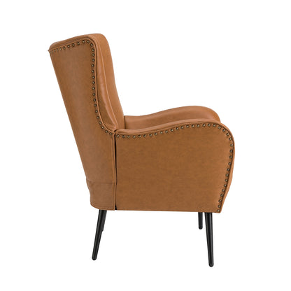 Meleagrides Armchair – Camel Vintage Accent Chair