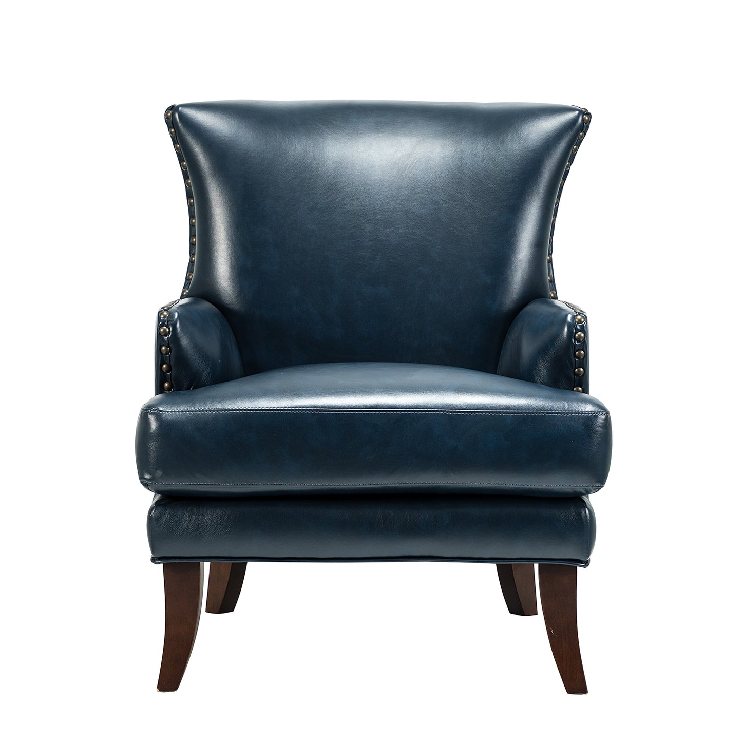 Jorge Armchair – Navy Nailhead Accent Chair