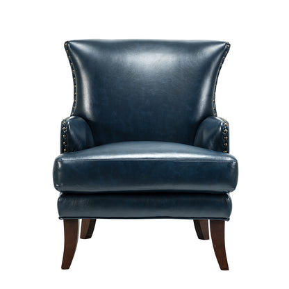 Jorge Armchair – Navy Nailhead Accent Chair