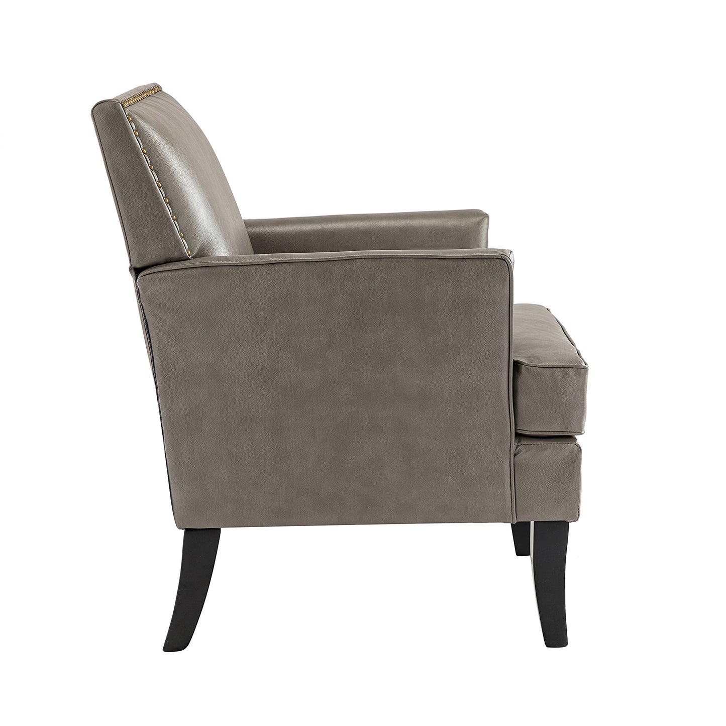 Celadon Armchair – Grey Nailhead Accent Chair