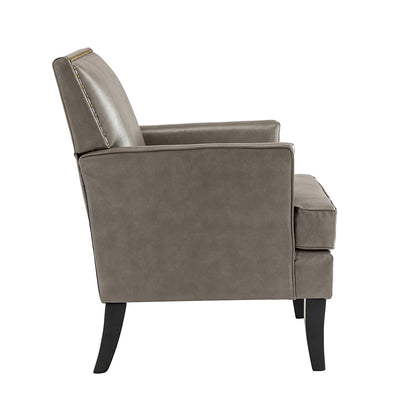 Celadon Armchair – Grey Nailhead Accent Chair