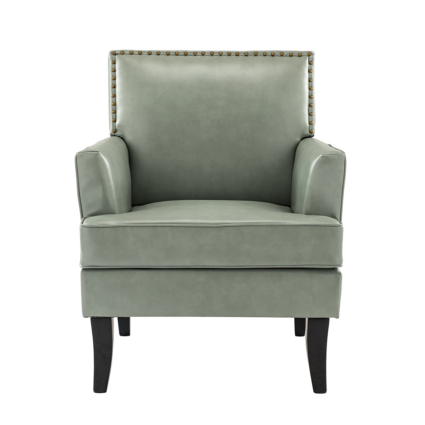 Celadon Armchair – Sage Nailhead Accent Chair