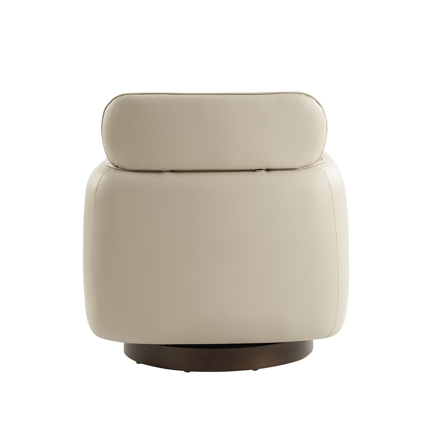 Othon Swivel Chair – Ivory Modern Barrel Chair