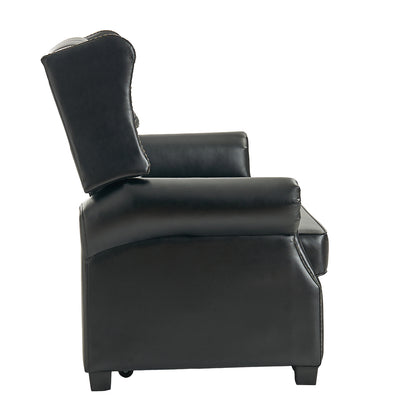 Ruedi Vegan Leather Sleeper Sofa – Black Chesterfield Convertible Sofa Bed