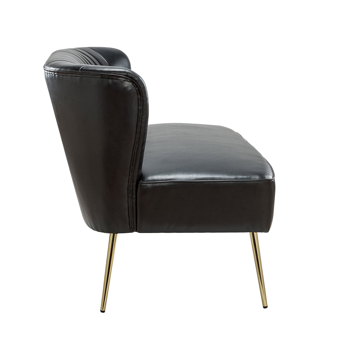 Monica Loveseat – Black Contemporary Tufted Loveseat