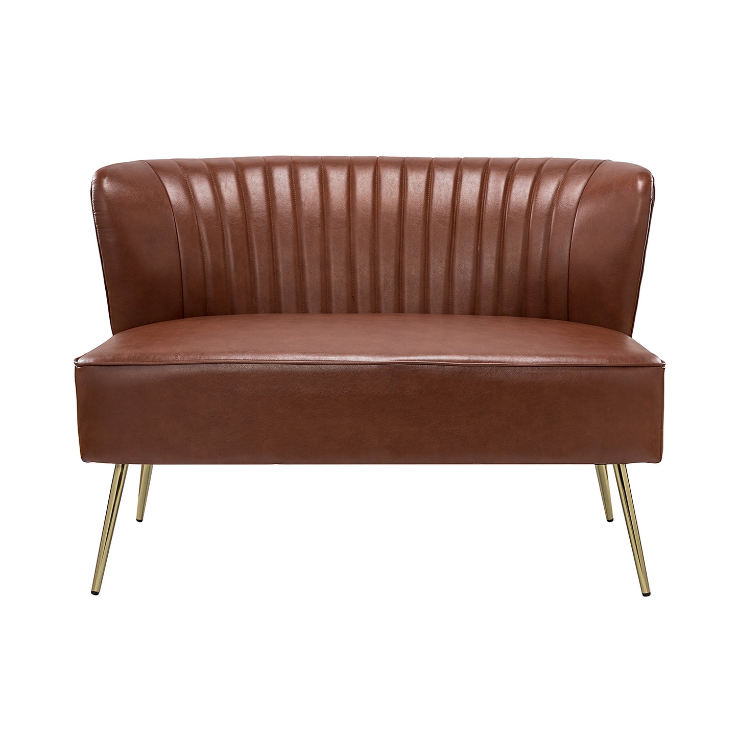 Monica Loveseat – Brown Contemporary Tufted Loveseat