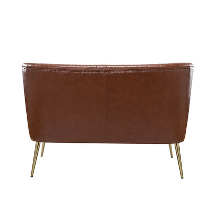 Monica Loveseat – Brown Contemporary Tufted Loveseat