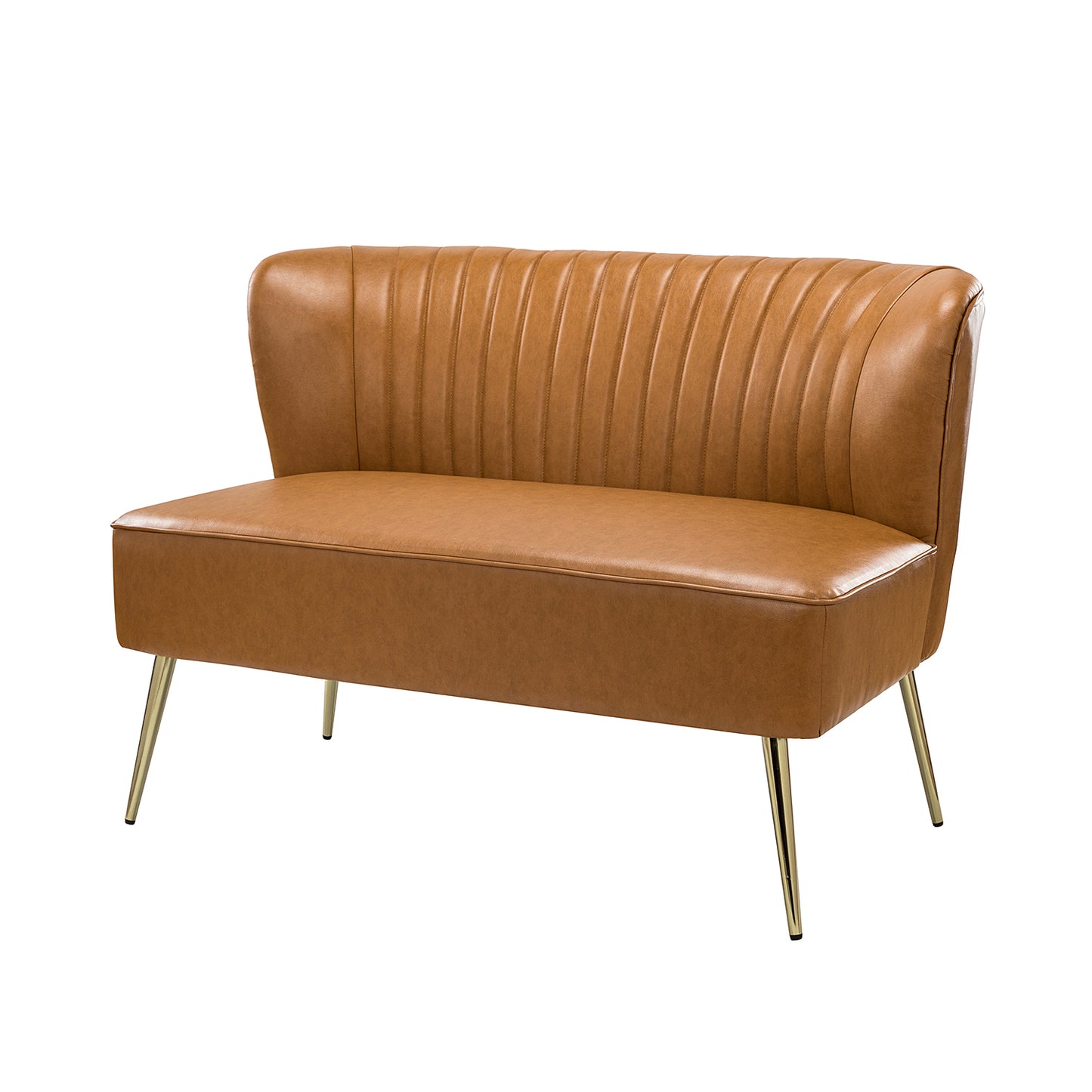 Monica Loveseat – Camel Contemporary Tufted Loveseat