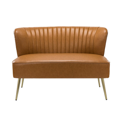 Monica Loveseat – Camel Contemporary Tufted Loveseat