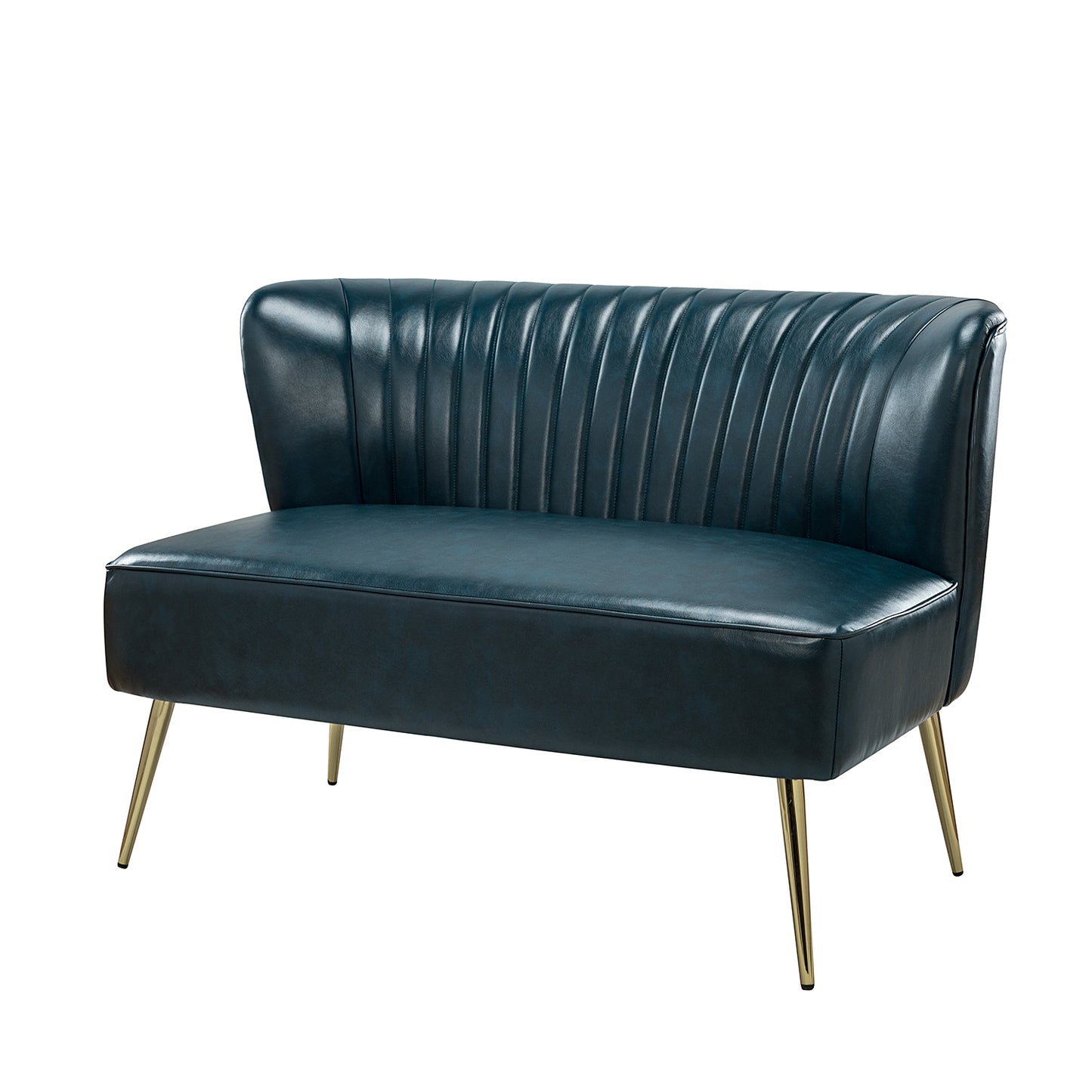 Monica Loveseat – Turquoise Contemporary Tufted Loveseat