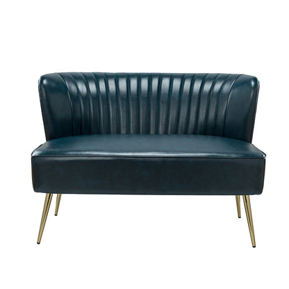 Monica Loveseat – Turquoise Contemporary Tufted Loveseat