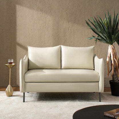 Monroe Loveseat – Beige Modern Industrial Loveseat