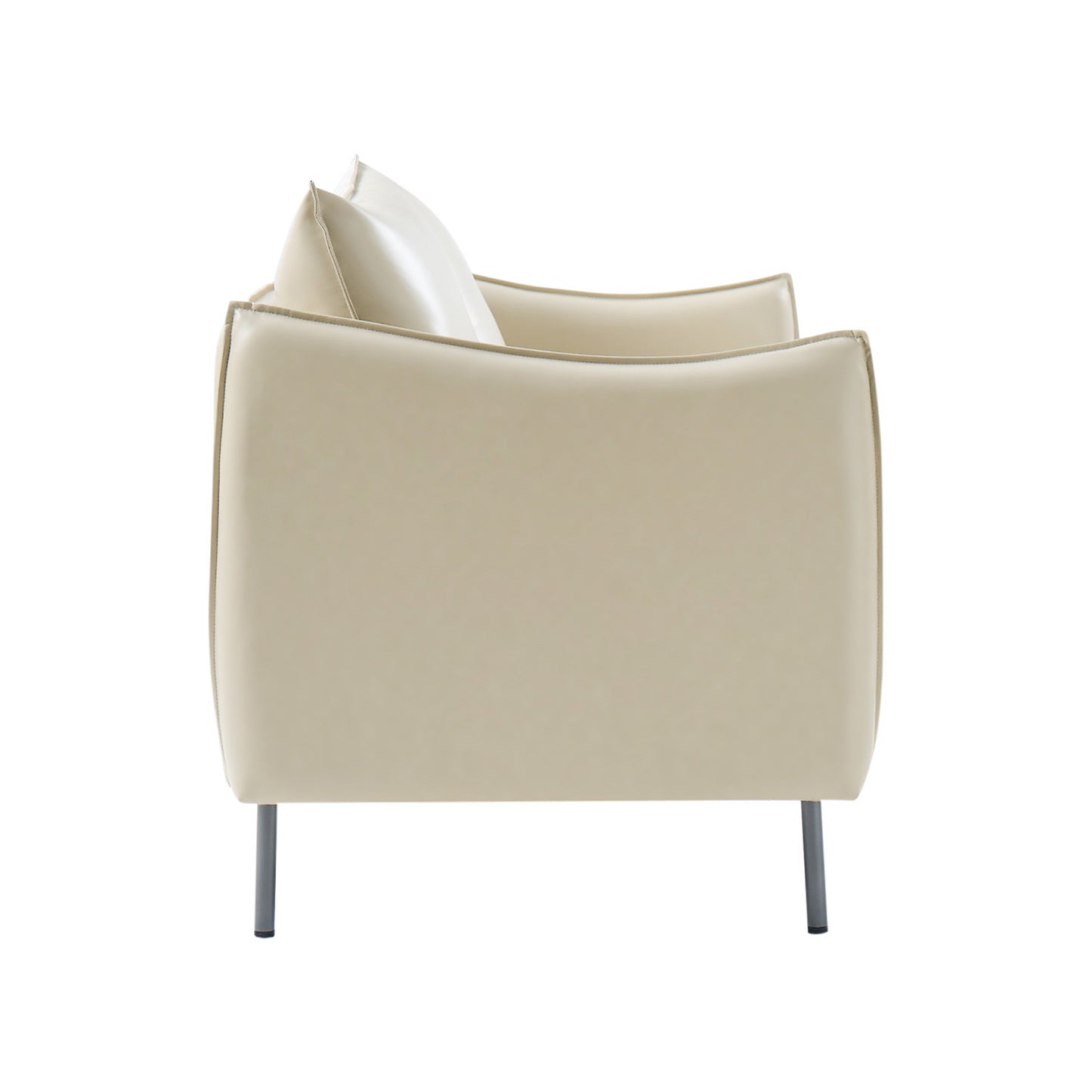 Monroe Loveseat – Beige Modern Industrial Loveseat