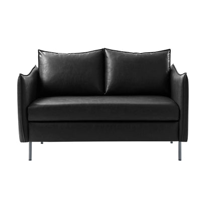 Monroe Loveseat – Black Modern Industrial Loveseat