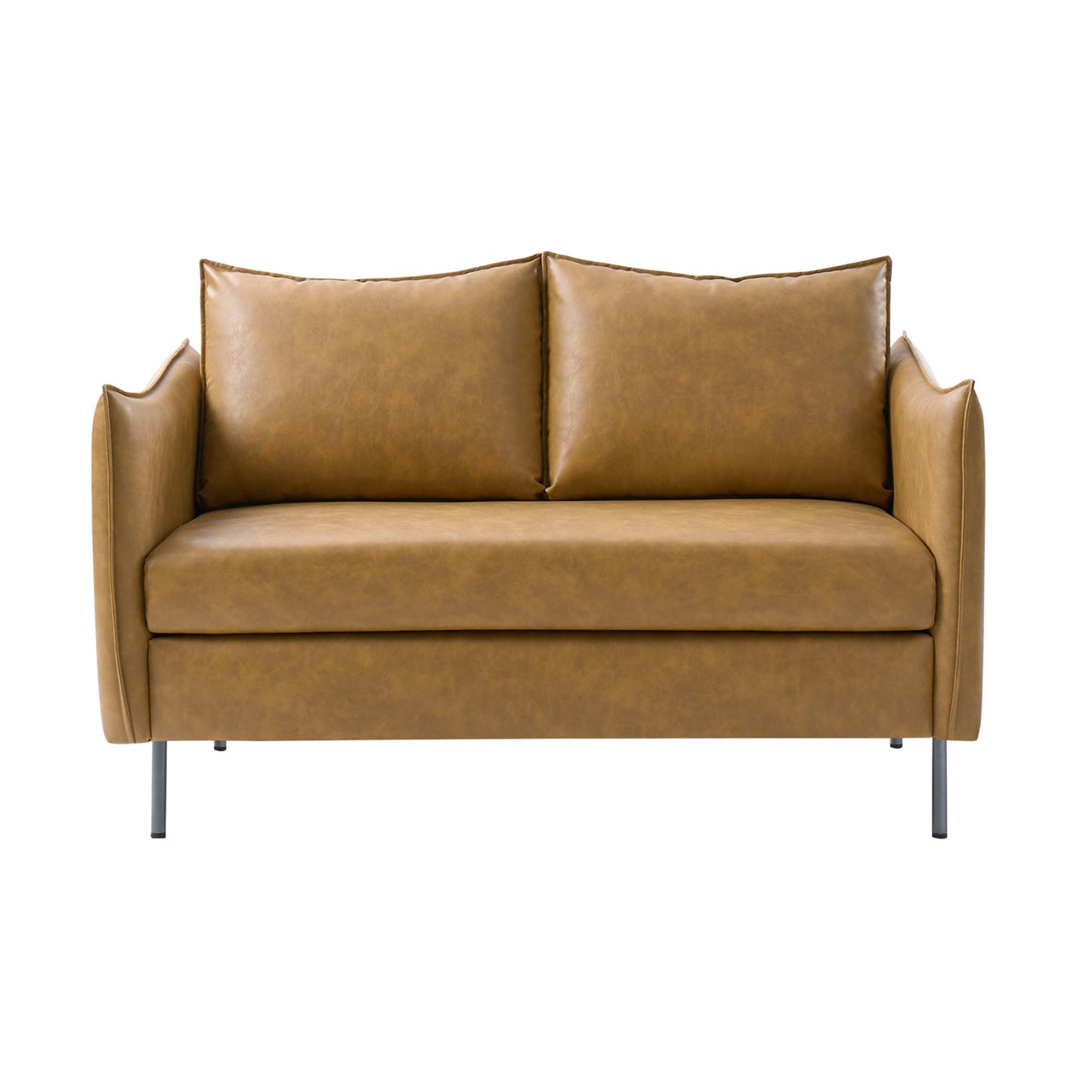 Monroe Loveseat – Camel Modern Industrial Loveseat