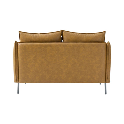 Monroe Loveseat – Camel Modern Industrial Loveseat