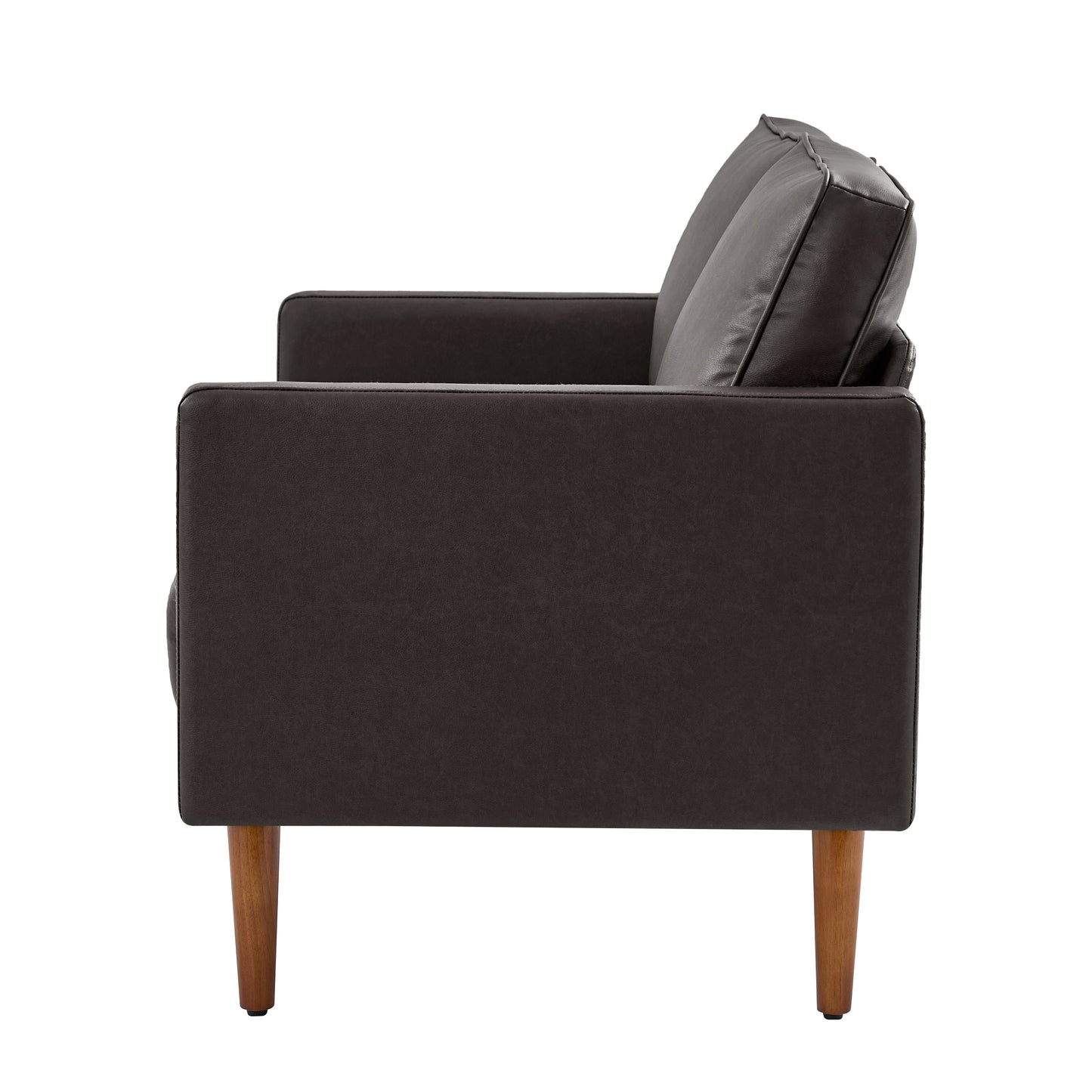 Salma Sofa – Brown Mid-Century Tufted Loveseat